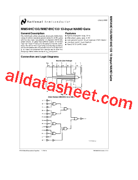 MM54HC133 Datasheet PDF - National Semiconductor (TI)