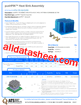ATS-17C-02-C2-R0 Datasheet PDF - Advanced Thermal Solutions, Inc.