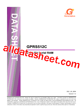 GPRS512C Datasheet PDF - Generalplus Technology Inc.