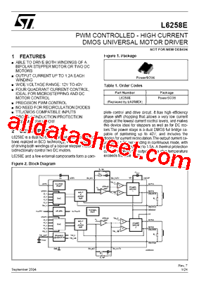 L6258EX Datasheet PDF - STMicroelectronics