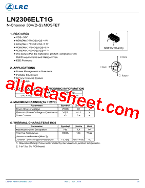 LN2306ELT1G Datasheet PDF - Leshan Radio Company
