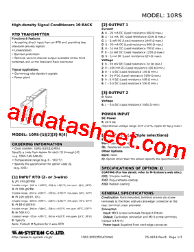 10RS-0F-R0-R Datasheet PDF - M-System Co.,Ltd.