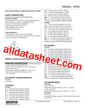 FRTD-R-DF-R Datasheet PDF - M-System Co.,Ltd.