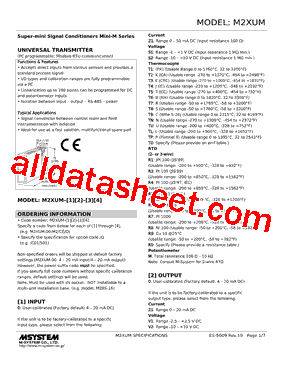 M2XUM-R20-R Datasheet PDF - M-System Co.,Ltd.