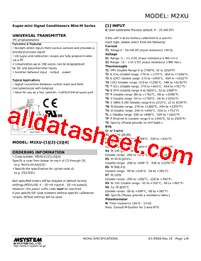 M2XU-R2V2-R Datasheet PDF - M-System Co.,Ltd.