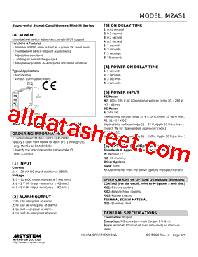 M2AS1-5331-R2/N Datasheet PDF - M-System Co.,Ltd.