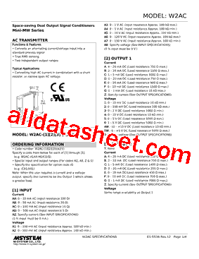 W2AC-A2AB-R2/Q Datasheet PDF - M-System Co.,Ltd.