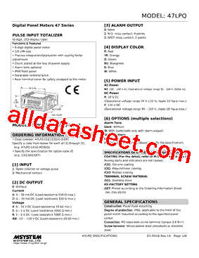 47LPQ-D0YR-R Datasheet PDF - M-System Co.,Ltd.