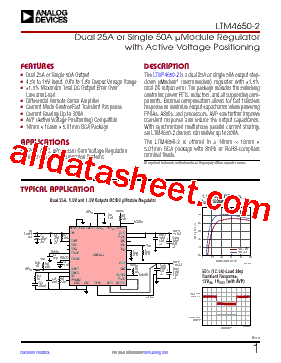 LTM4650 Datasheet PDF - Analog Devices