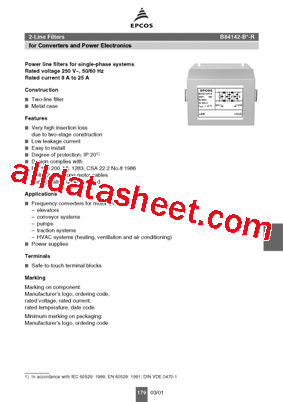 B84142-B25-R Datasheet PDF - EPCOS