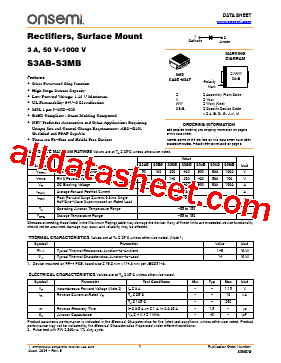 S3JB Datasheet PDF - ON Semiconductor