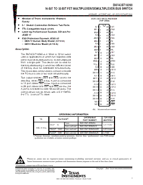 SN74CBT16390 Datasheet PDF - Texas Instruments