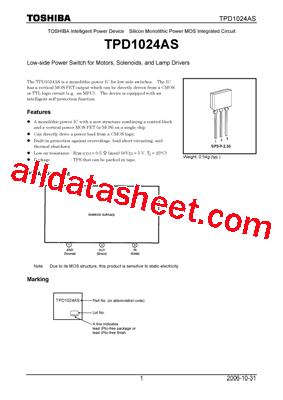 TPD1024AS Datasheet PDF - Toshiba Semiconductor