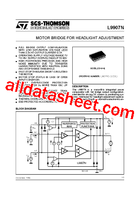 L9907 Datasheet PDF - STMicroelectronics