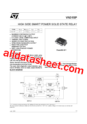 VN31SP Datasheet PDF - STMicroelectronics