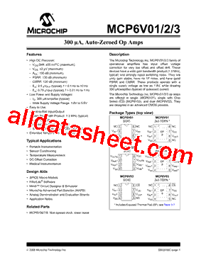 MCP6V02 Datasheet PDF - Microchip Technology