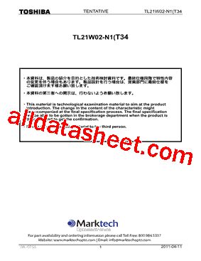 TL21W02-N1T34 Datasheet PDF - Toshiba Semiconductor