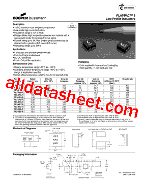 FP3-R10-R Datasheet PDF - Cooper Bussmann, Inc.