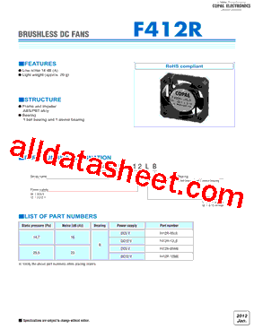F412R-05LB Datasheet PDF - Cooper Bussmann, Inc.