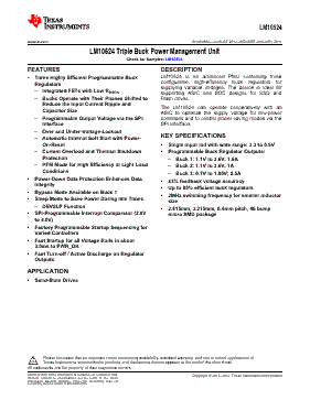 LM10524 Datasheet PDF - Texas Instruments