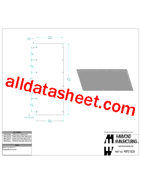PBPS19029 Datasheet PDF - Hammond Manufacturing Ltd.