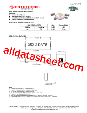 DR352-2 Datasheet PDF - Datatronic Distribution, Inc.