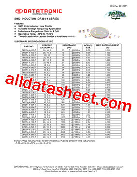 DR354-4 Datasheet PDF - Datatronic Distribution, Inc.