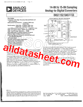 DAS1153 Datasheet PDF - Analog Devices