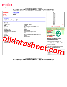 63444-1605 Datasheet PDF - Molex Electronics Ltd.