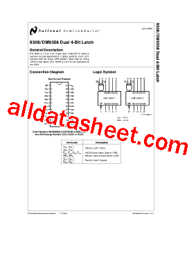 9308 Datasheet PDF - National Semiconductor (TI)