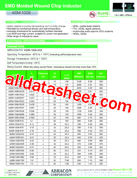 AISM-1008-R33 Datasheet PDF - Abracon Corporation