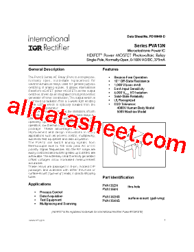PVA13N Datasheet PDF - International Rectifier