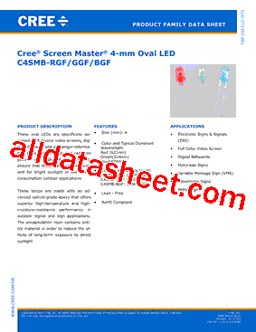 C4SMB-RGF Datasheet PDF - Cree, Inc