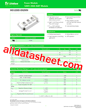 MG12200D-BN2MM Datasheet PDF - Littelfuse