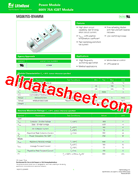 MG0675S-BN4MM Datasheet PDF - Littelfuse